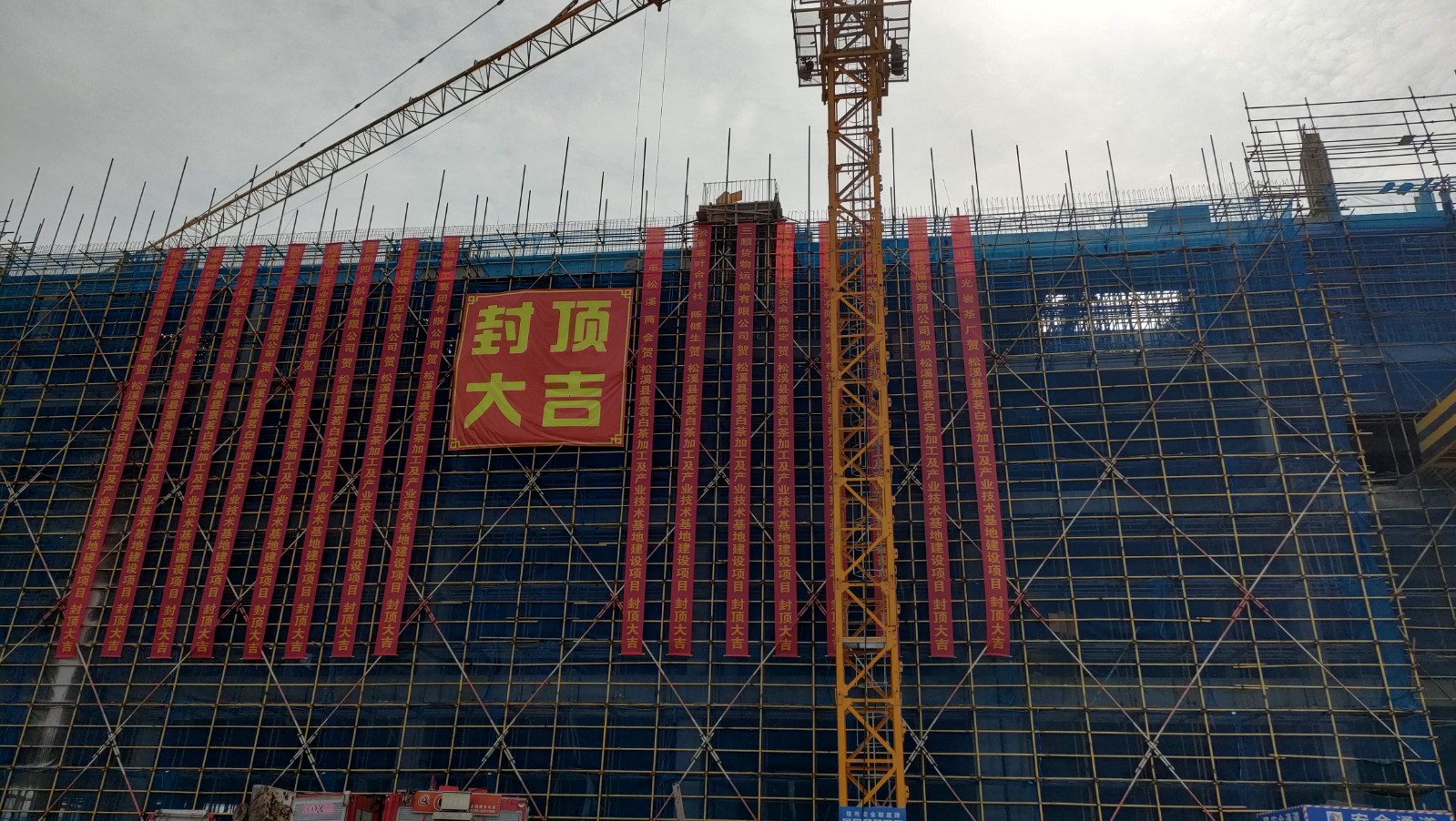 易順建工集團有限公司承建的熹茗白茶加工及產(chǎn)業(yè)技術(shù)基地建設項目一期工程順利封頂！